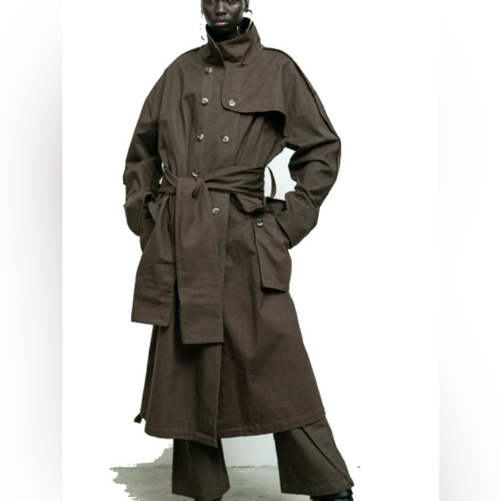 Nicholas K Brown Trench Coat